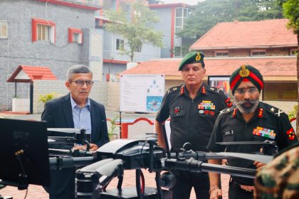 Defence Secretetary Rajesh Kumar Singh and Lt Gen Dhiraj Seth