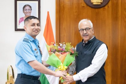 Governor of Manipur and Squadron Leader Rizwan Malik