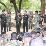 Lt Gen Ajay Kumar Interacting with Soldiers