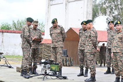Lt Gen Anindya Sengupta Reviewing Drones