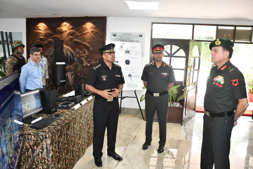 Lt Gen Dhiraj Seth Getting Briefed