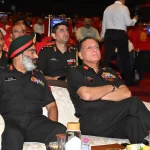 Lt Gen Dhiraj Seth Sitting Along with an Officer