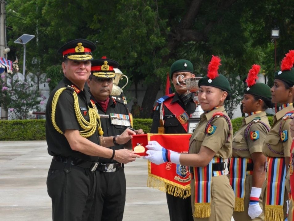 Lt Gen Dhiraj Seth at Diamond Jubilee PoP at NCC OTA Gwalior