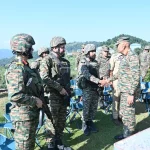 Lt Gen Pratik Sharma Interacting with Troops