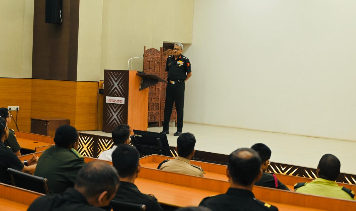 Lt Gen Sengupta Giving a Lecture