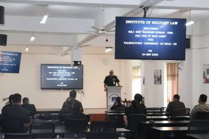 Officer Giving a Lecture 1