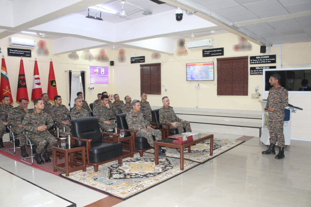 Officers Having Discussions