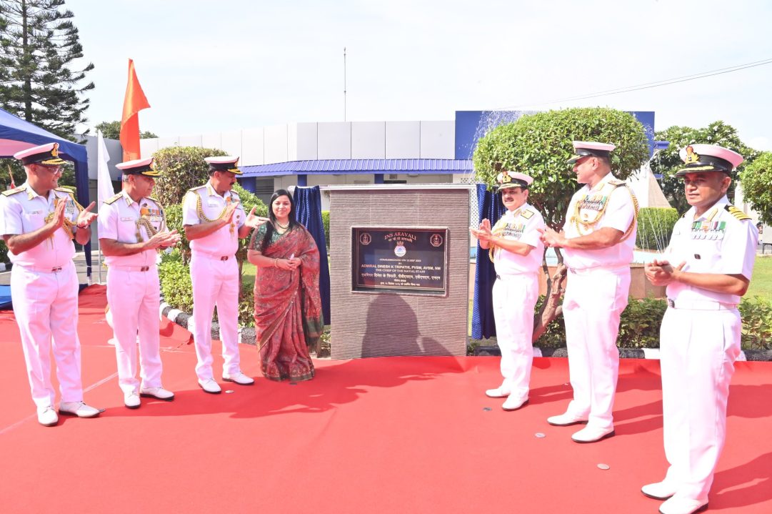 Officers Inaugrating INS Aravali
