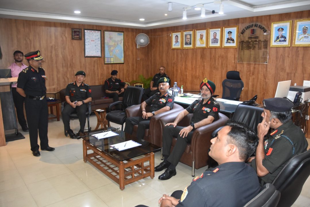Officers Reviewing NCC HQ