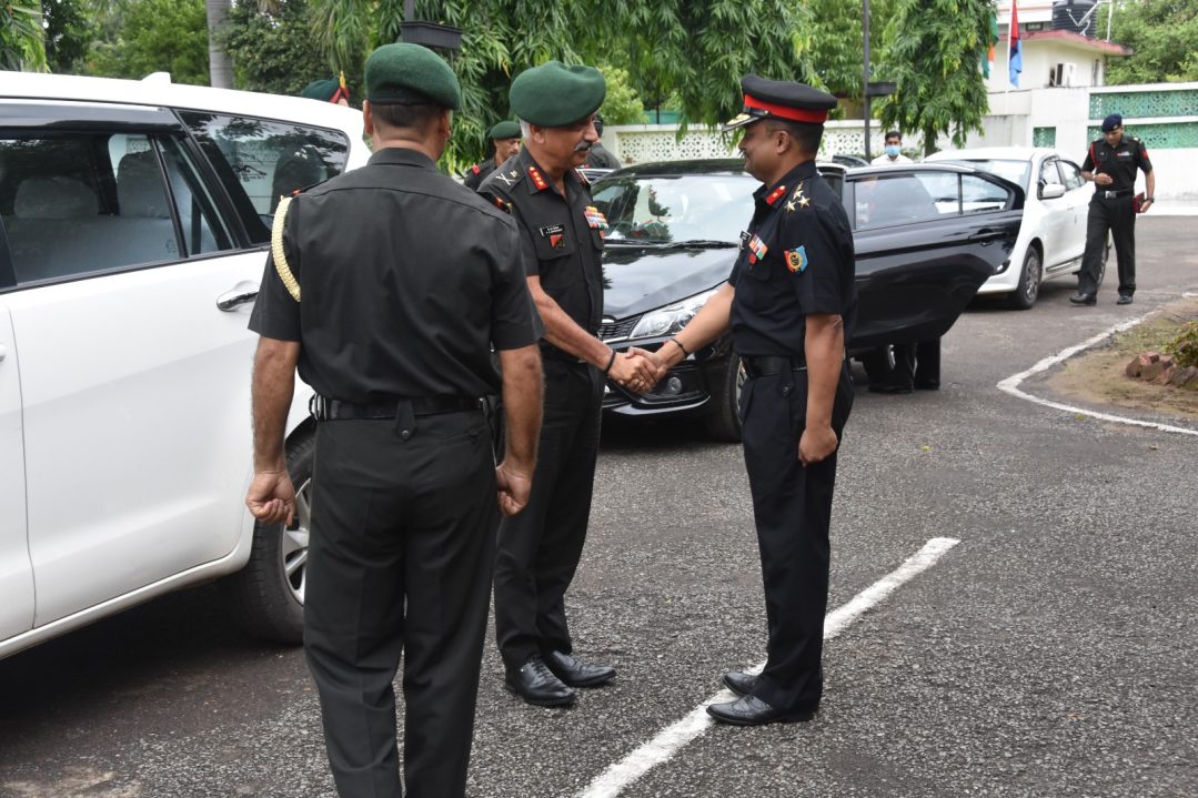Officers Shaking Hands