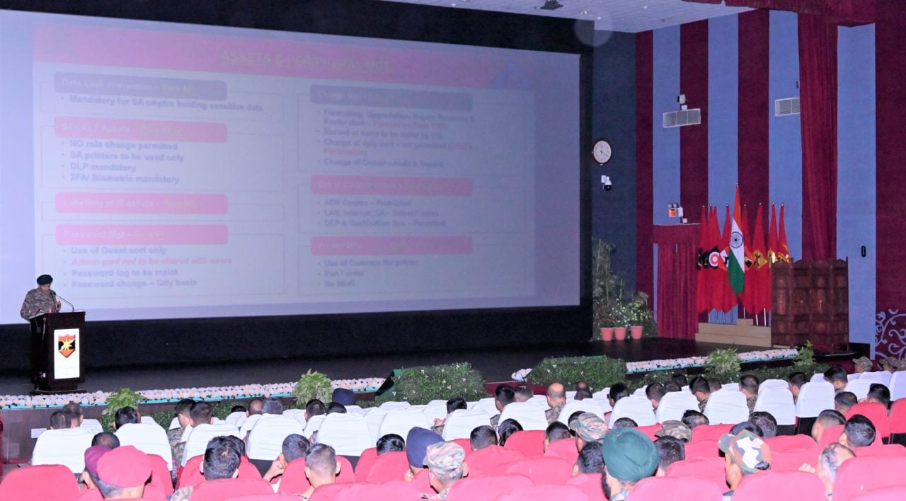 Officers and Soldiers Attending the Lecture