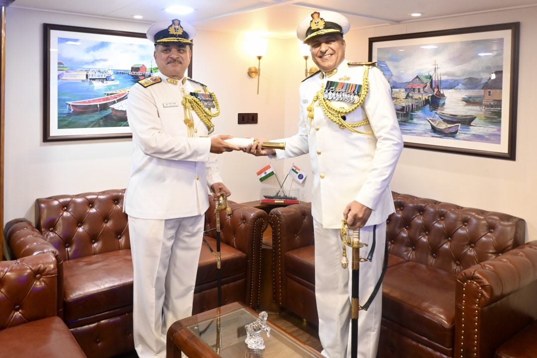 Rear Admiral Dahiya and Rear Admiral Gokhale