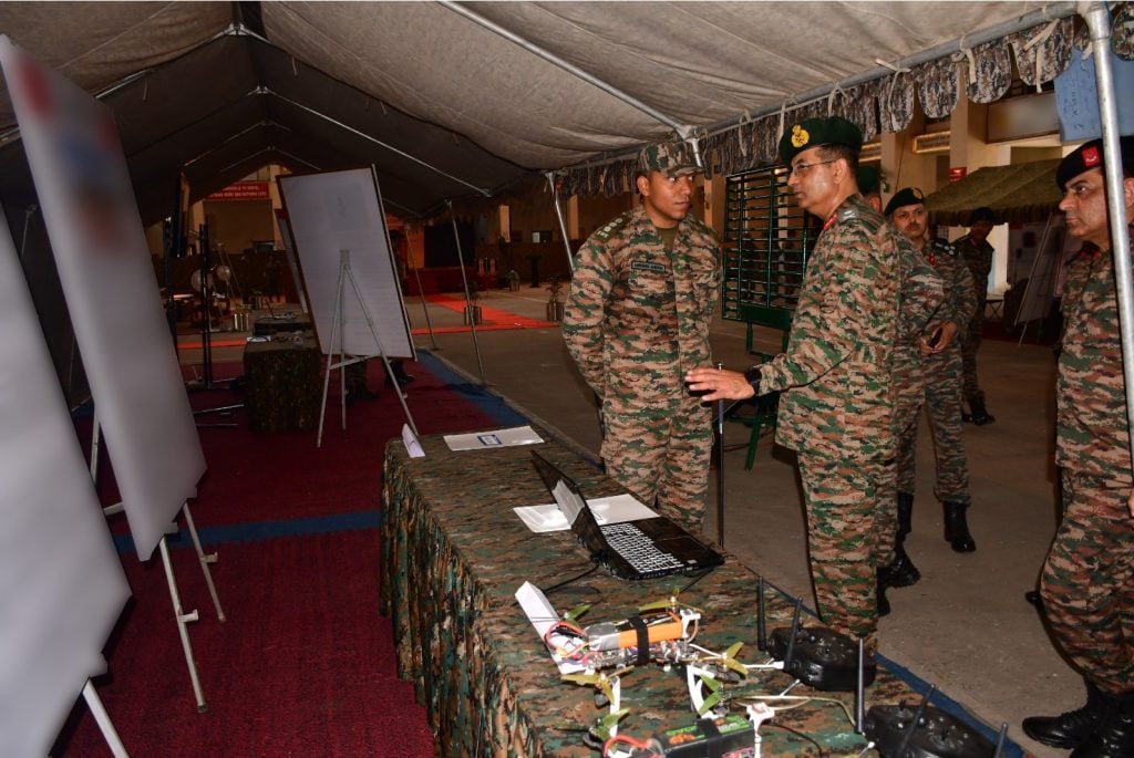 Senior Army Officer Getting Briefed