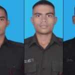 Sepoy Mohit Kumar Agniveer Niraj Kumar Choudhary and Agniveer Dabhi Rakesh Devabhai