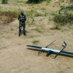 Soldier Using Drone