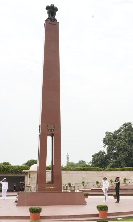 Vice Admiral Berry at War Menorial