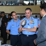 Vice Chief of Air Force Checking an Equipment