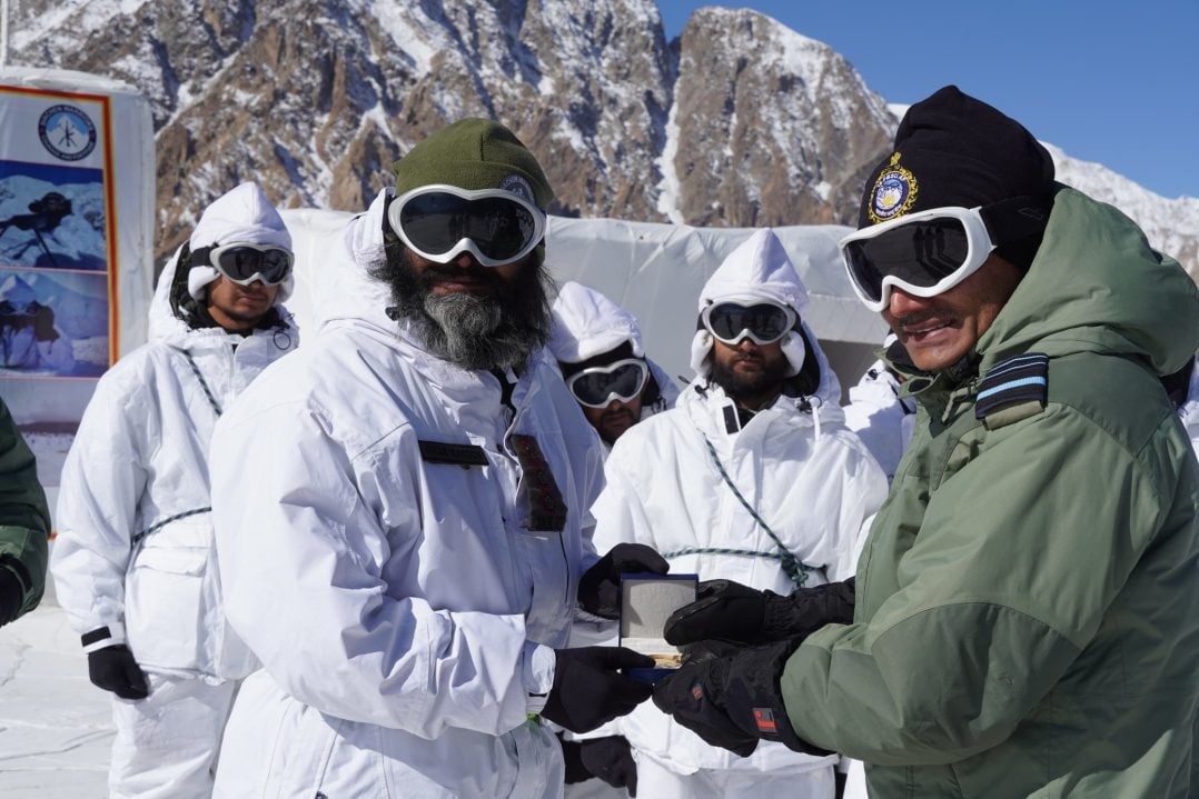 Air Marshal AK Bharti at Siachen