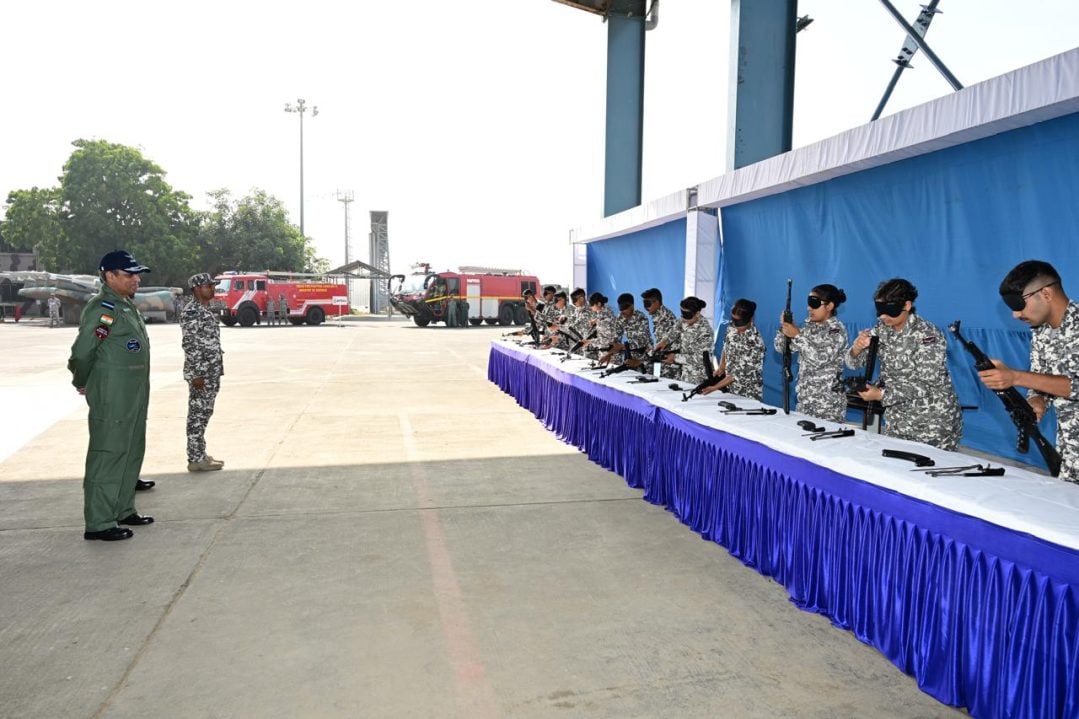 Air Marshal Nagesh Kapoor Checking on Agniveers