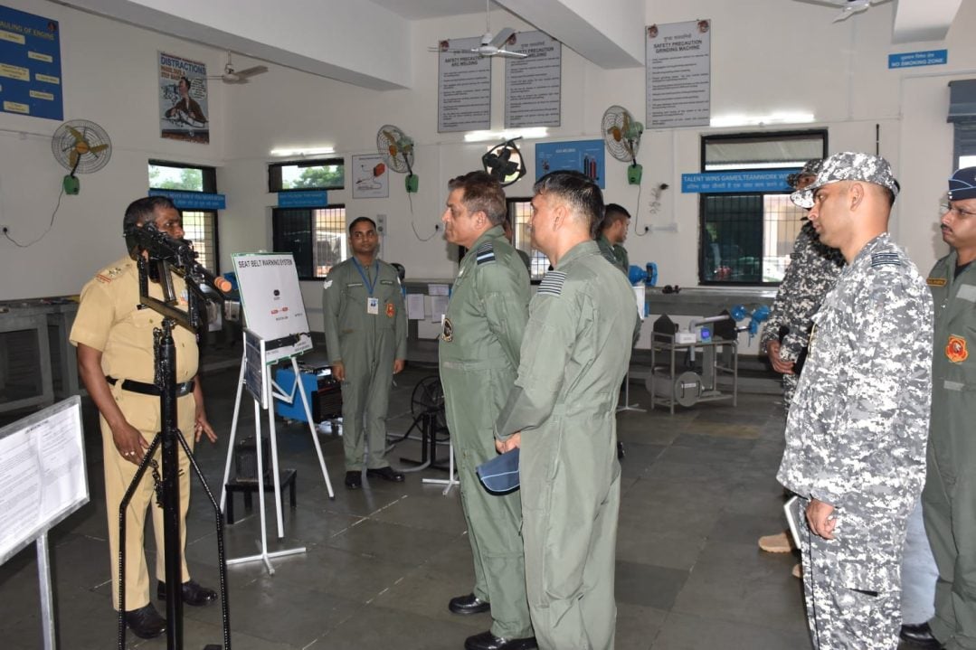 Air Marshal Nagesh Kapoor Reviewing