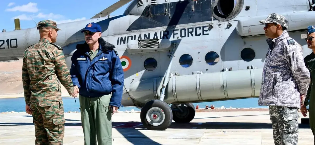 Air Marshal Narmadeshwar Tiwari Visits Ladakh