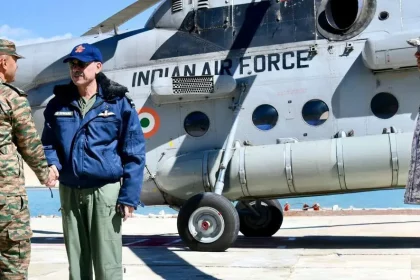 Air Marshal Narmadeshwar Tiwari Visits Ladakh