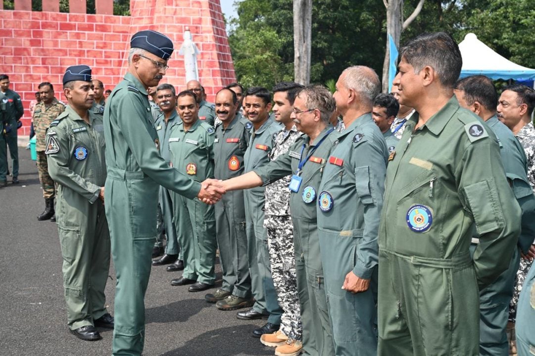 Air Marshal Vijay Kumar at AF Stn Amla