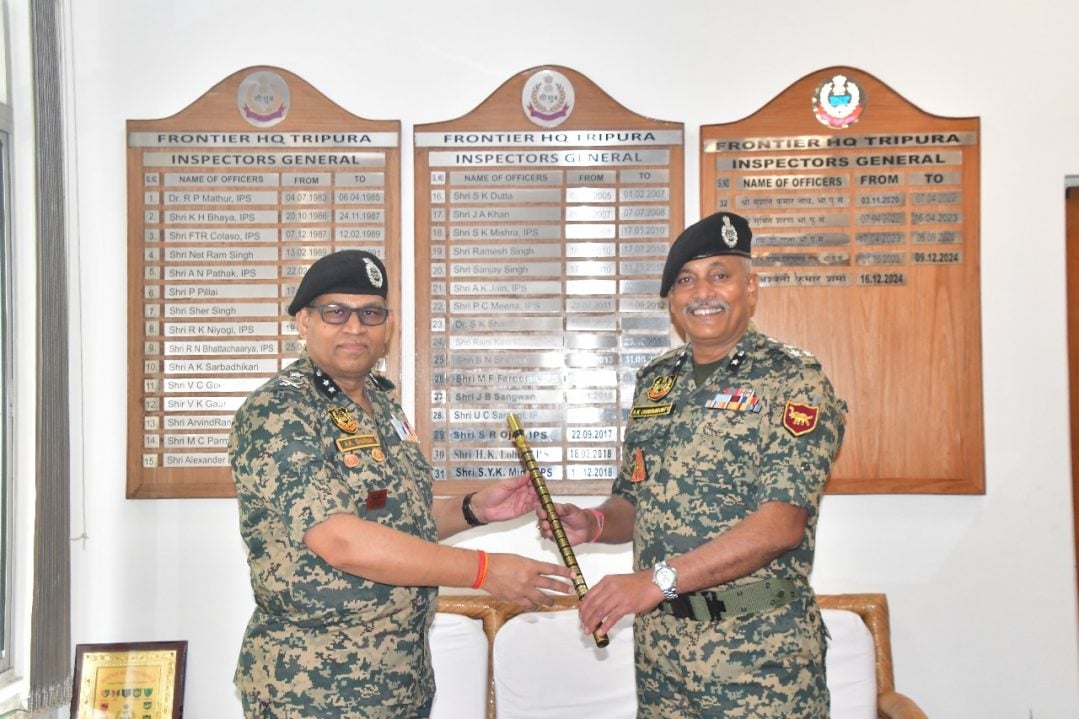Shri Aloke Kumar Chakraborty Assumes Charge as Inspector General, Tripura Frontier, BSF