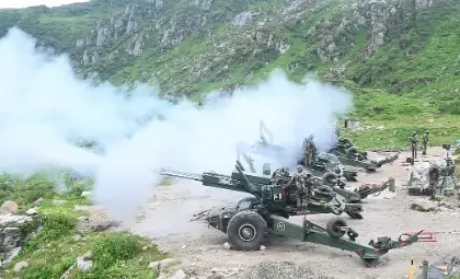 Artillery in Exercise