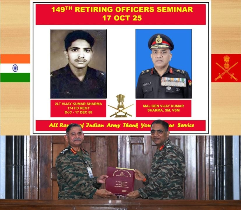 COAS With Maj Gen Vijay Kumar Sharma