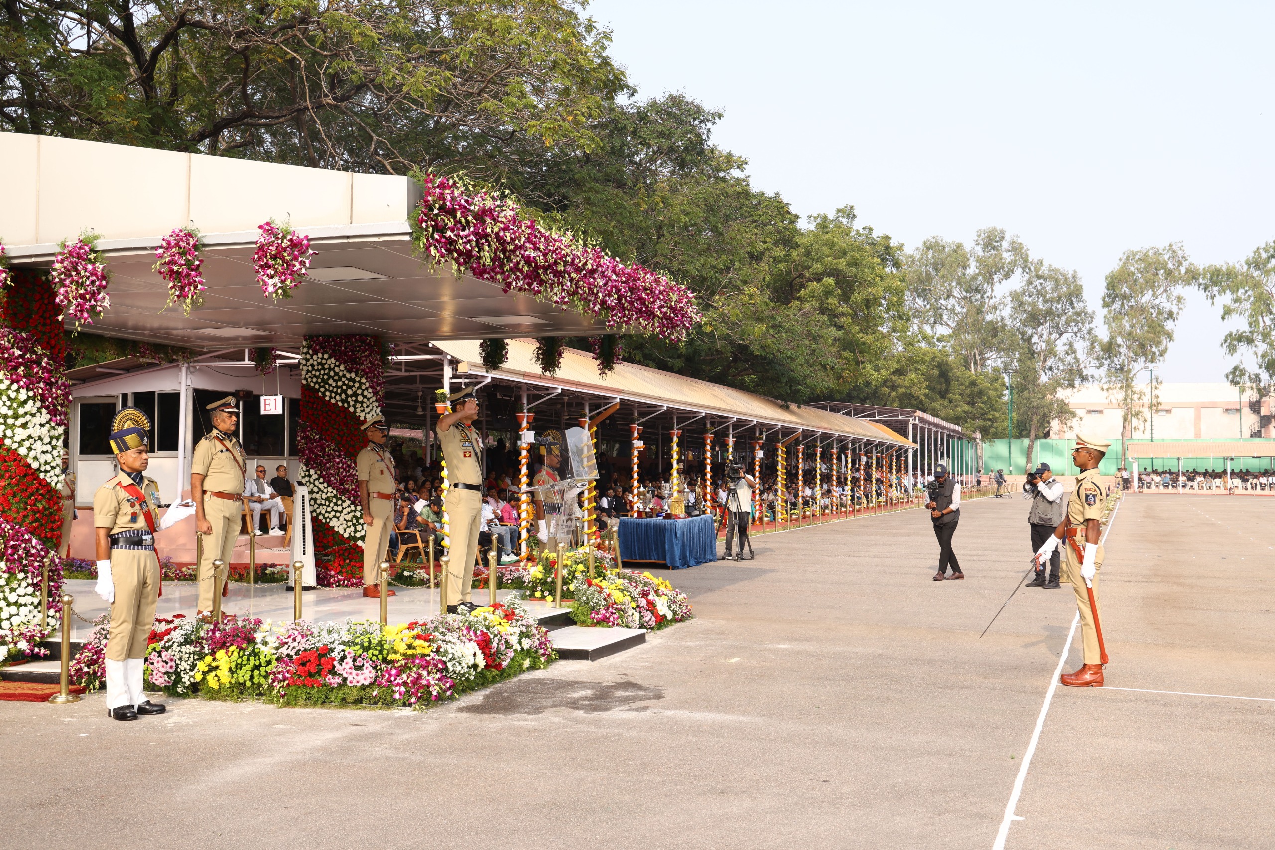 Daljit Singh Chawdhary DG BSF Reviews the Passing Out Parade of 77 RR ...