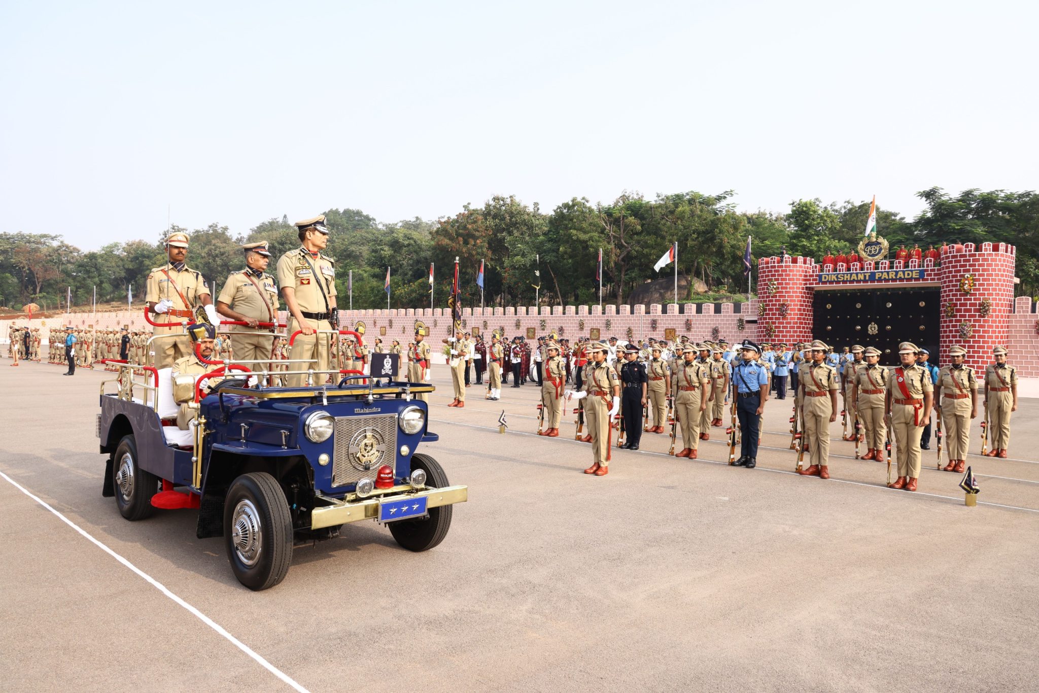 Daljit Singh Chawdhary DG BSF Reviews the Passing Out Parade of 77 RR ...