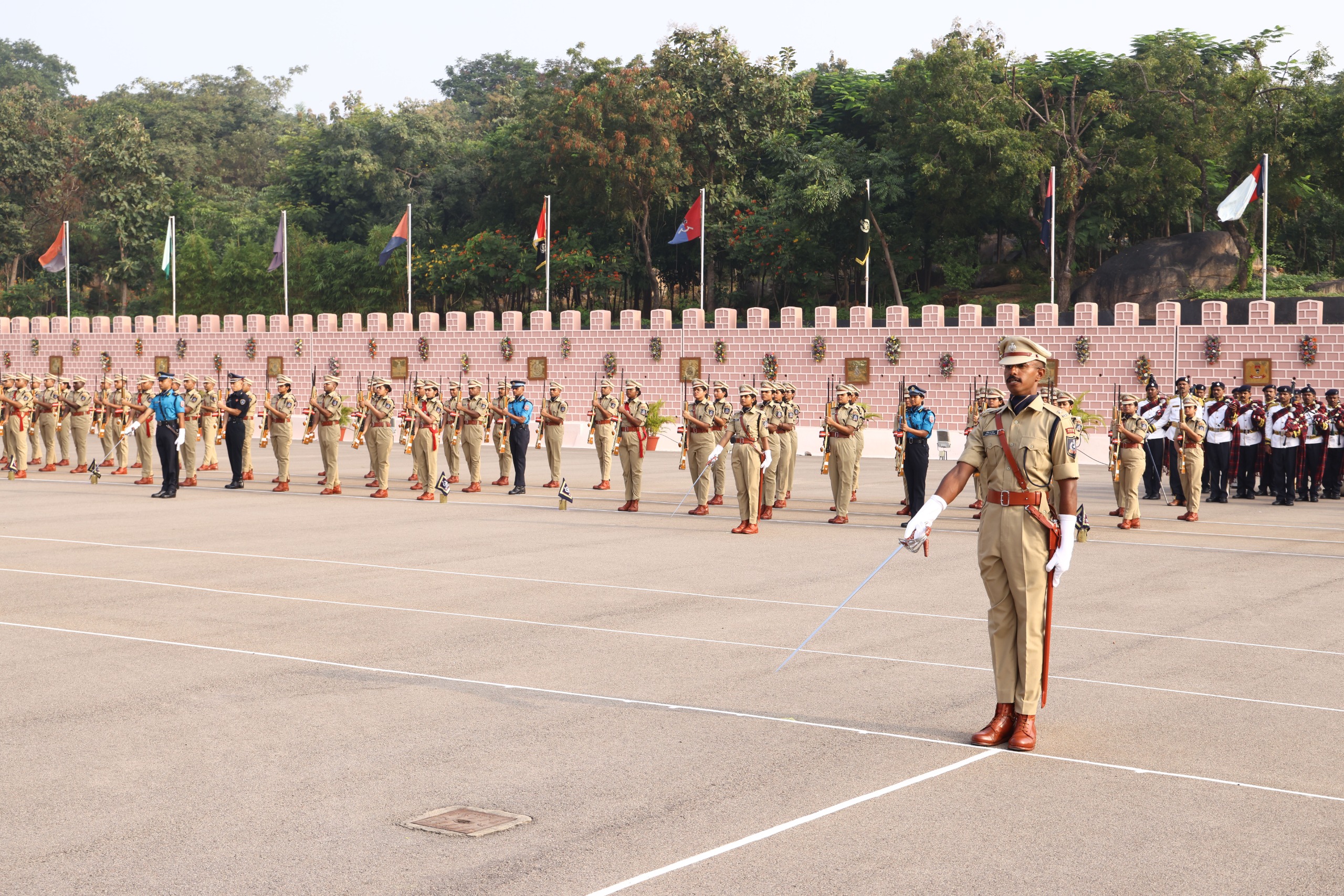 Daljit Singh Chawdhary DG BSF Reviews the Passing Out Parade of 77 RR ...