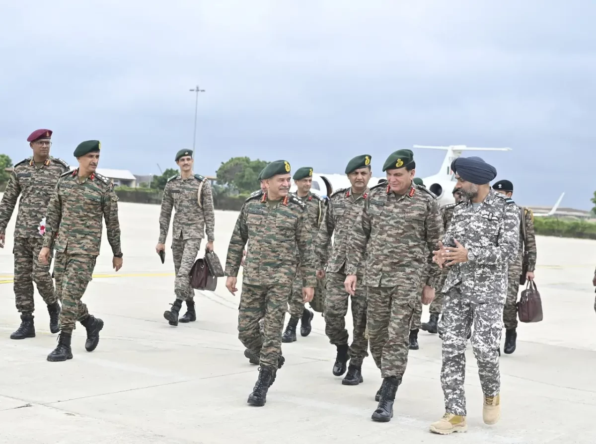 Gen Upendra Dwivedi and Other Officers Visit Bhuj Airport