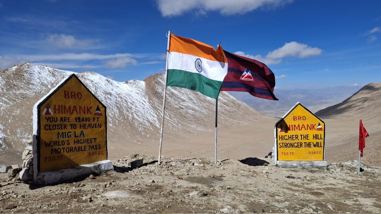 Indian Flag at Mig La