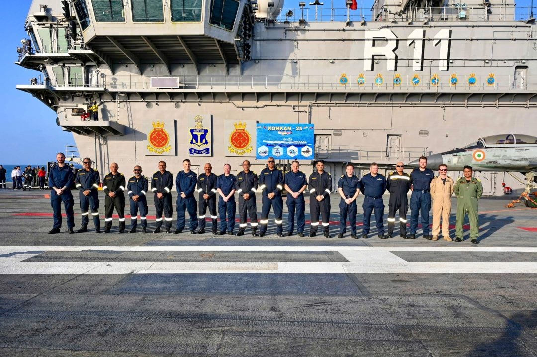 Indian Navy and UK Navy Officers