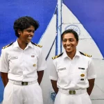 Lt Commander Roopa A and Lt Cdr Dilna K 1