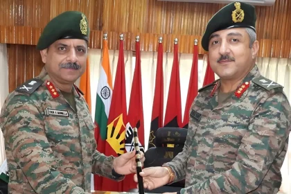 Lt Gen Man Raj Singh Mann Takes Charge of Tri Shakti Corps 1