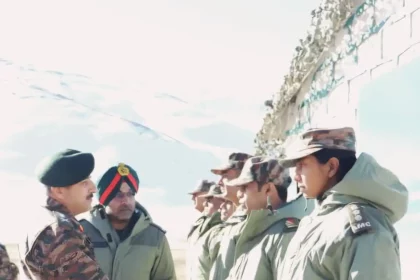 Lt Gen Mann With Officers