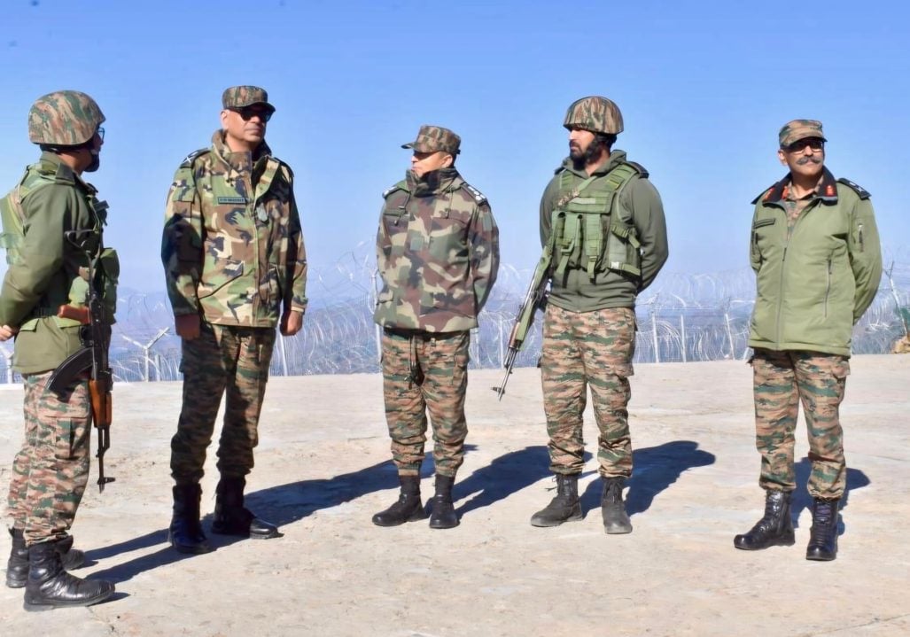 Lt Gen PK Mishra With Officers