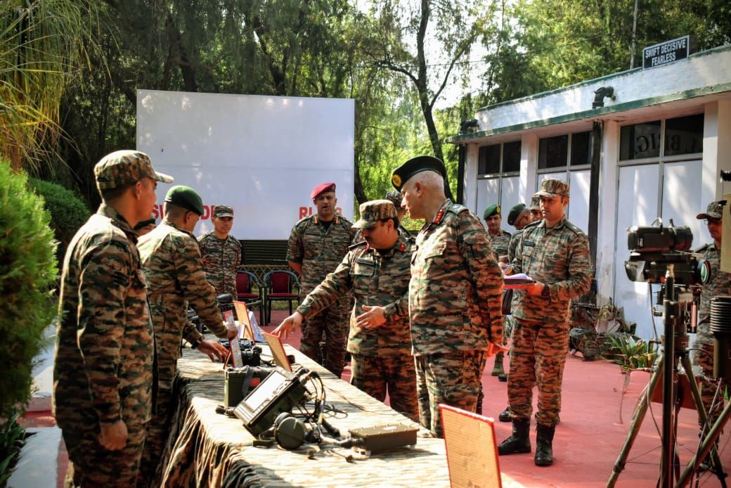 Lt Gen Rajan Sharawat With Other Officers