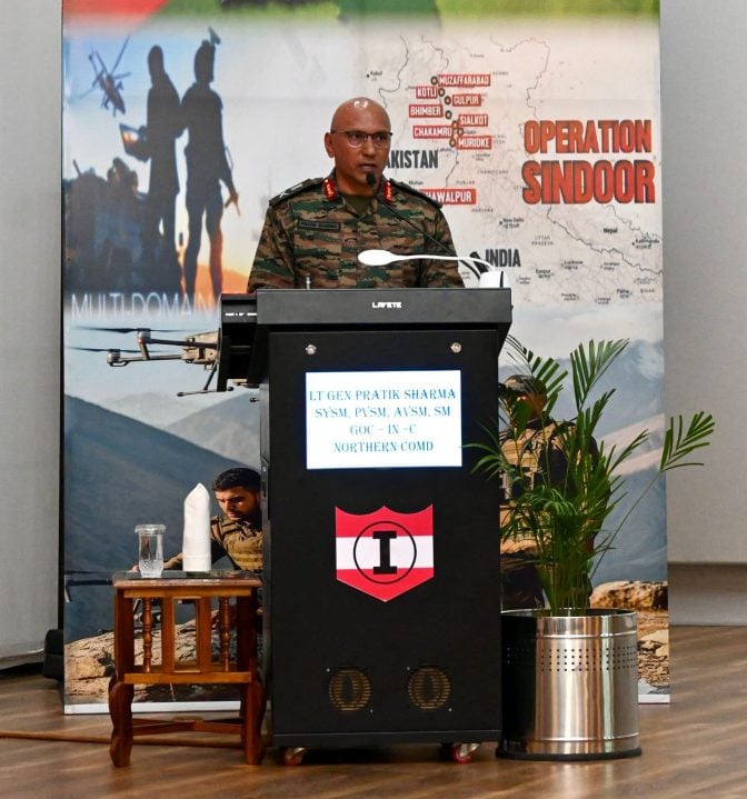 Lt Gen Sharma Giving Lecture