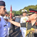 NDA Cadet Getting Medal From CDS