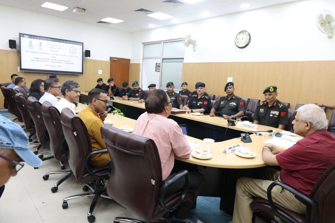 Officers and IIT BHU Staff Working