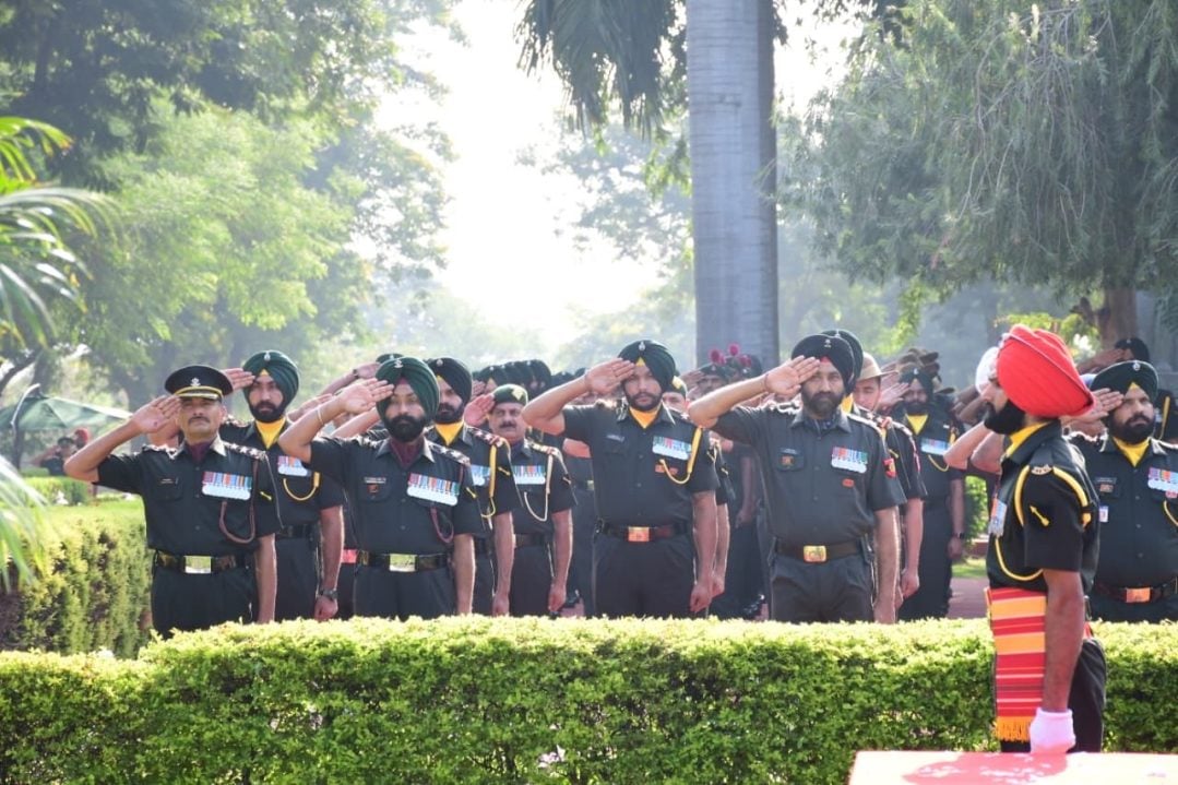 Other Officers Saluting
