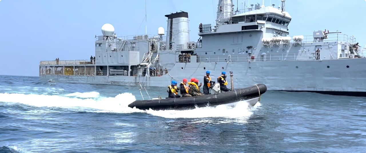 Soldiers Sailing in Boat