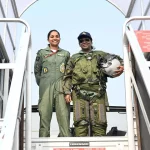 Squadron Leader Shivangi Singh Clicks Picture with President Droupadi Murmu after Rafale Sortie at Ambala