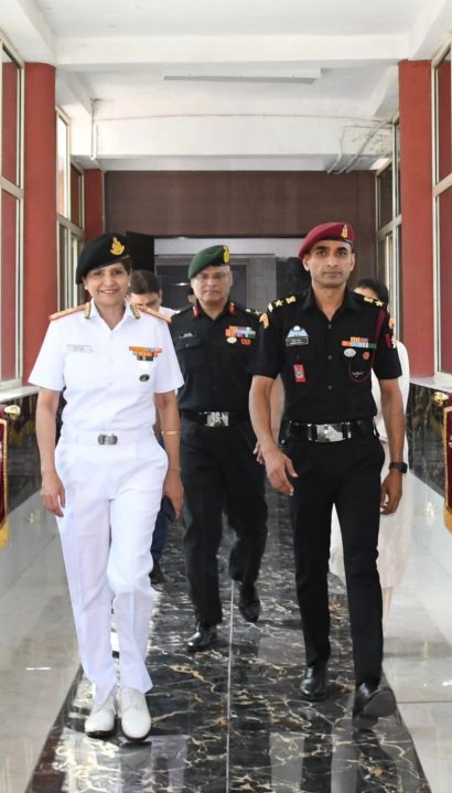 Surg V Admiral Arti Sarin and Lt Col Sanjeev Malik