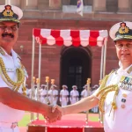 Vice Admiral Ajay Kochhar Meets Admiral Dinesh K Tripathi in New Delhi