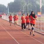 Women Agniveer Aspirants Running